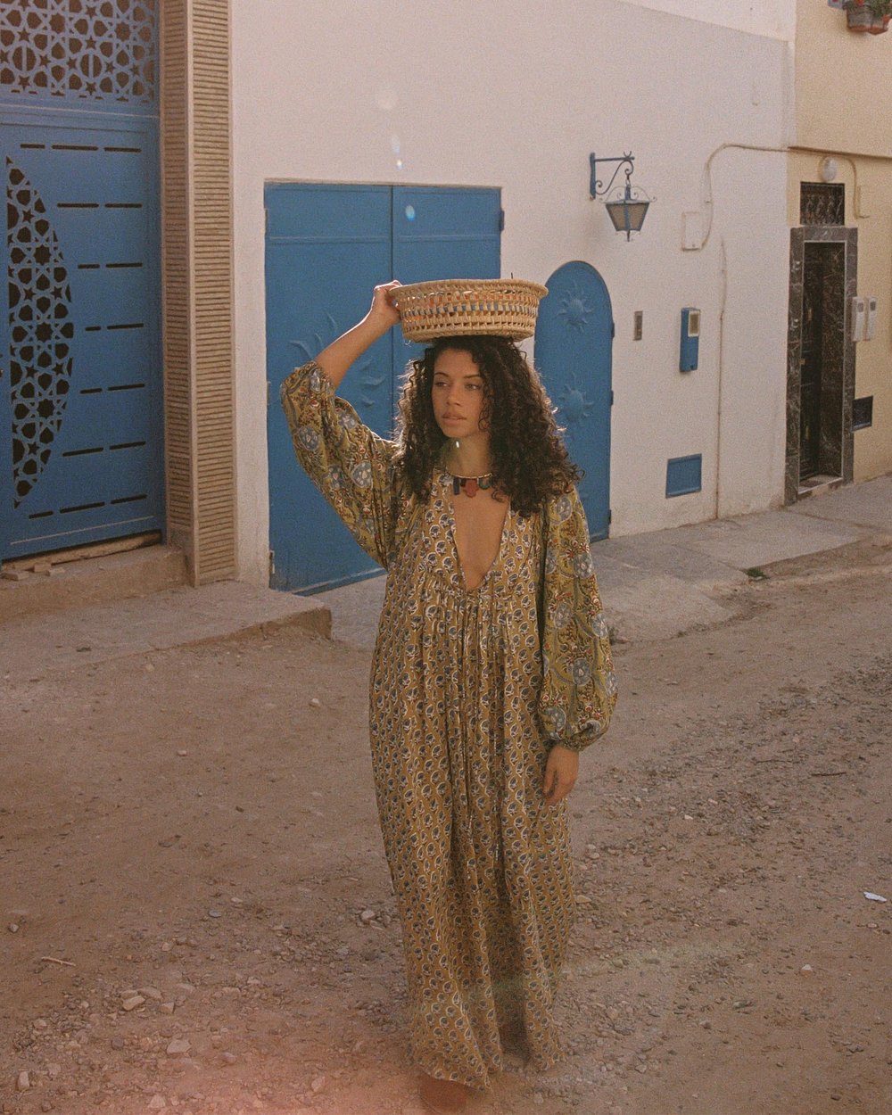 Zoya Block Printed Marrakech Dress