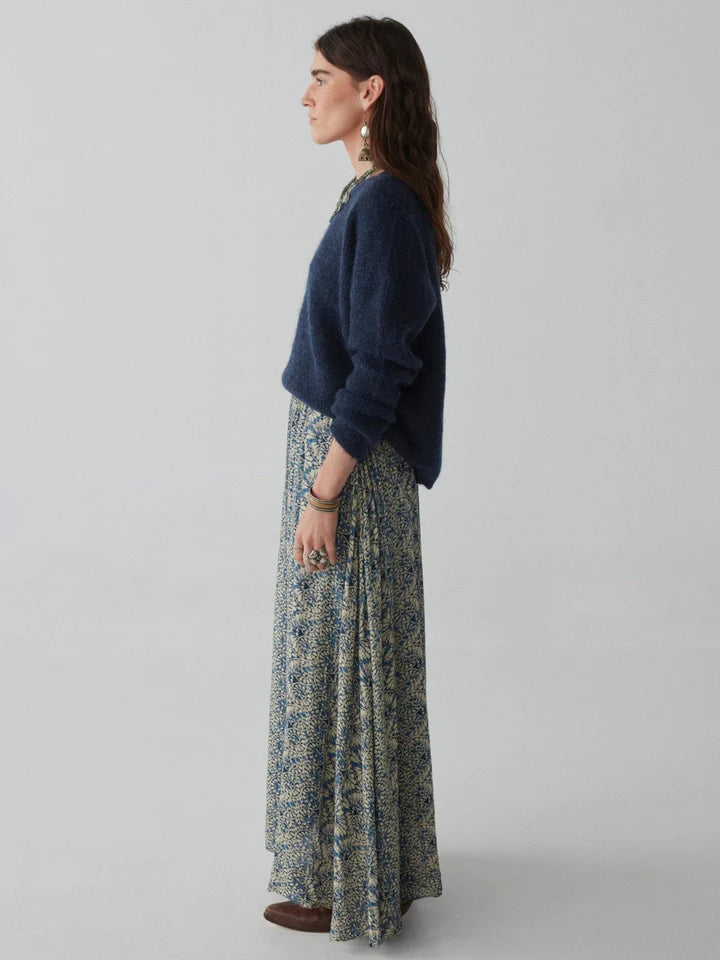 Ines Spiral Blue Skirt