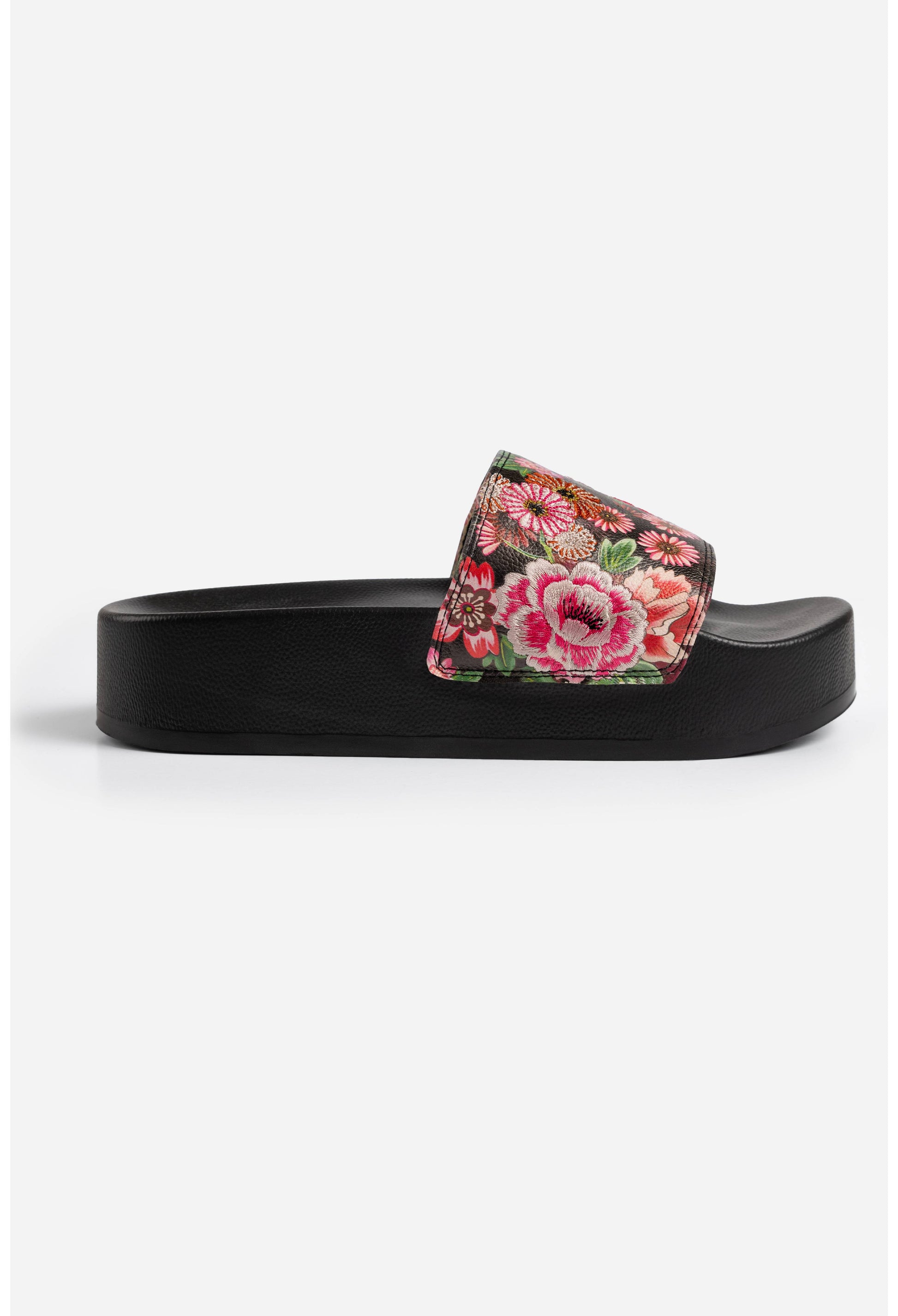 Embroidered Platform Pool Slides
