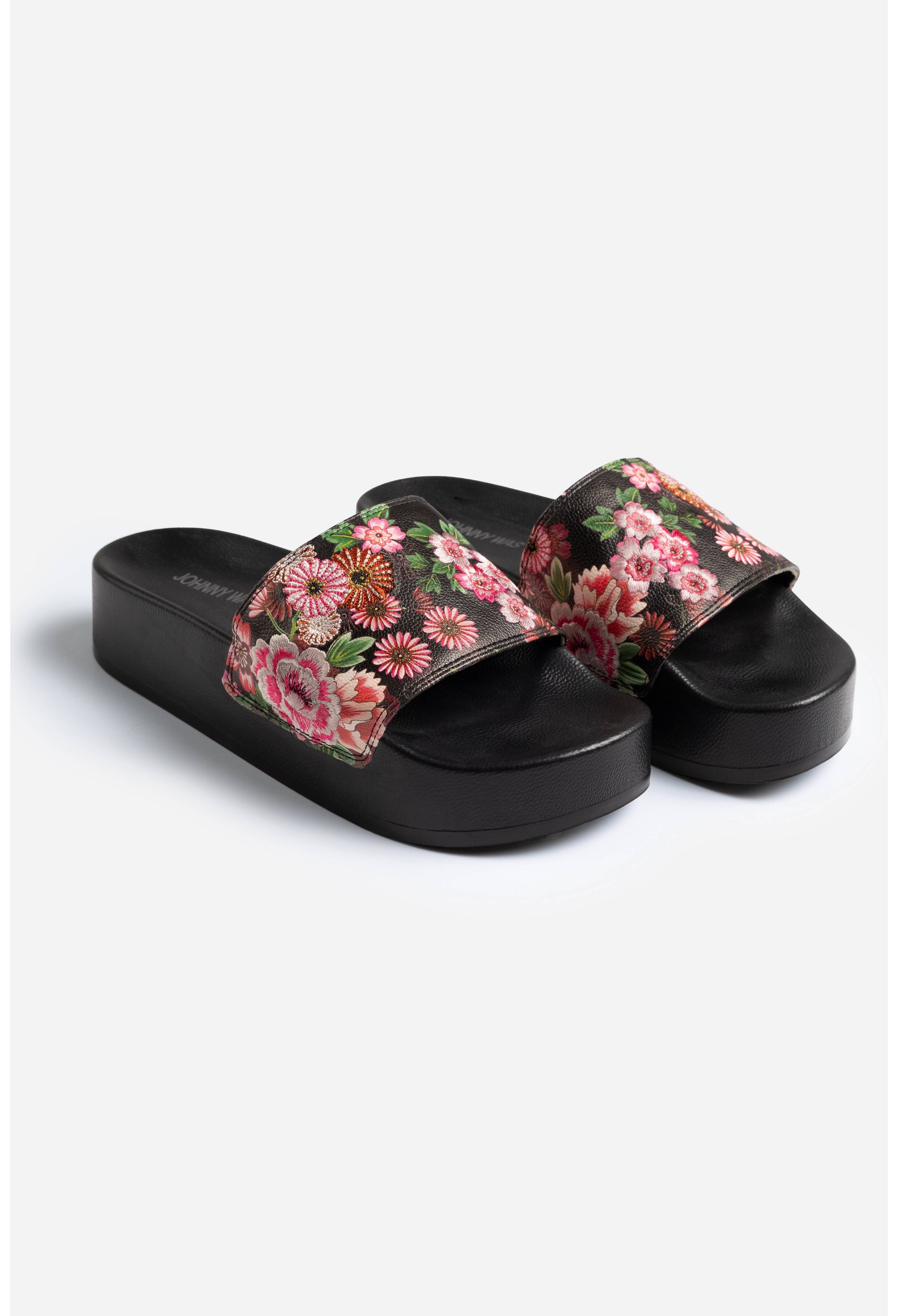 Embroidered Platform Pool Slides