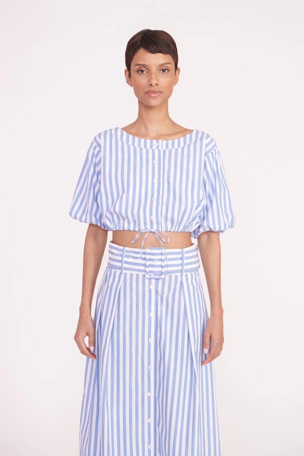 Kingsley Skirt in Sea Stripe