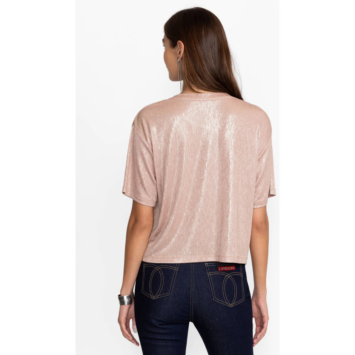 Andi Oversized Tee - Metallic Ballet