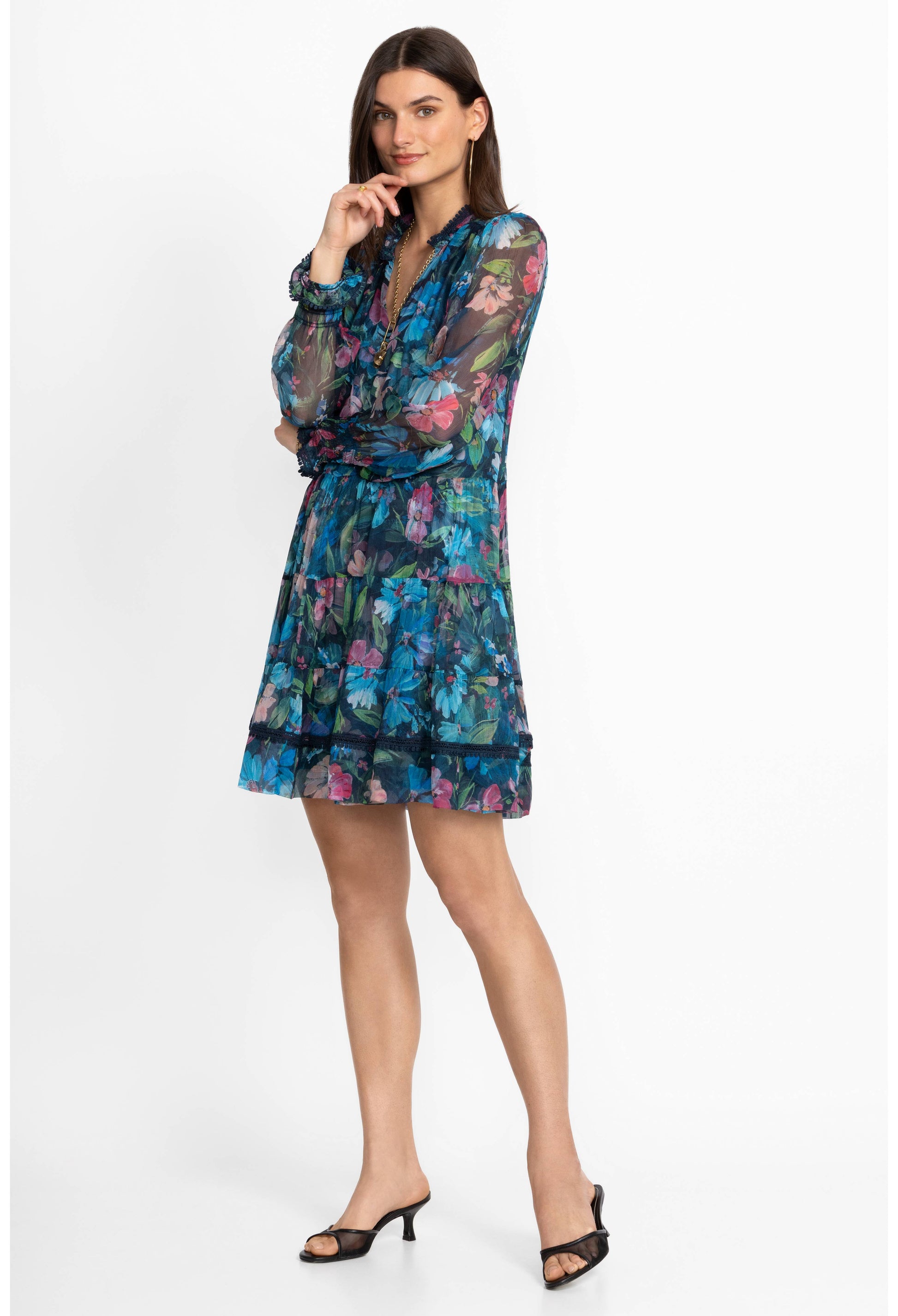 Maryah Tiered Mini Dress - Cordelia
