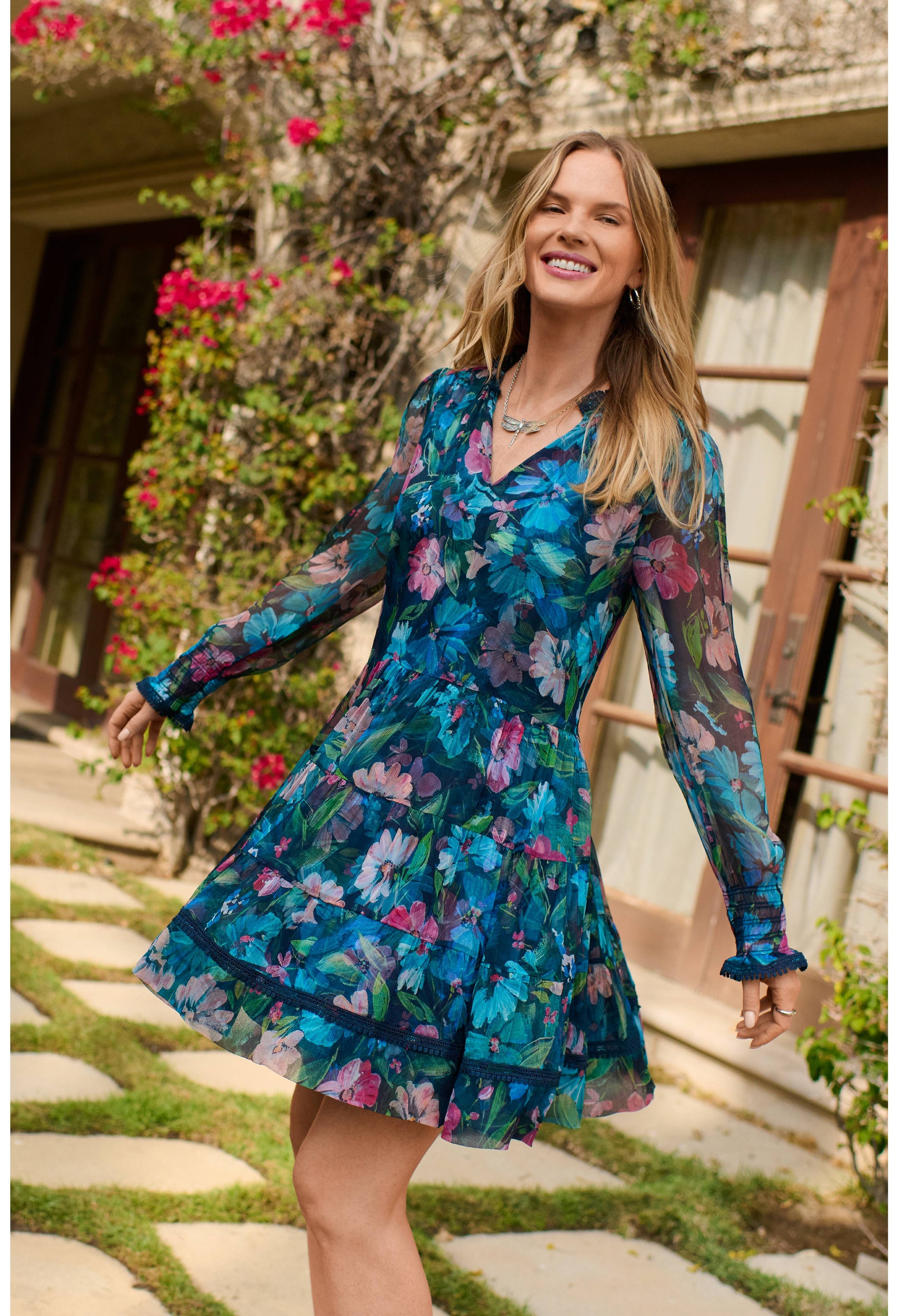 Maryah Tiered Mini Dress - Cordelia