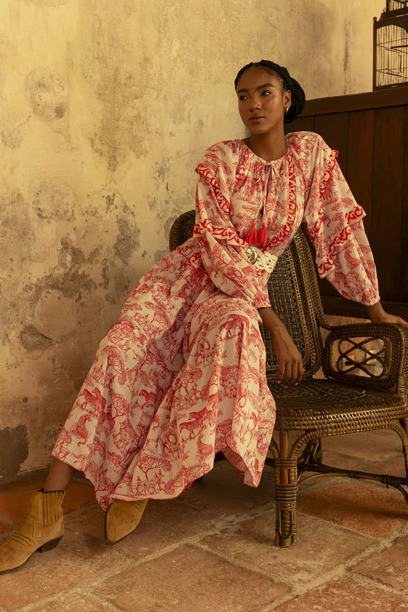 Francesca Savannah Print Dress