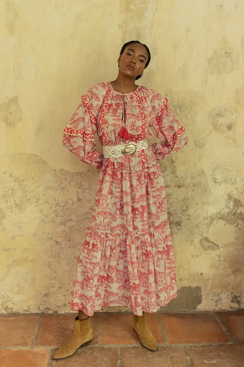 Francesca Savannah Print Dress