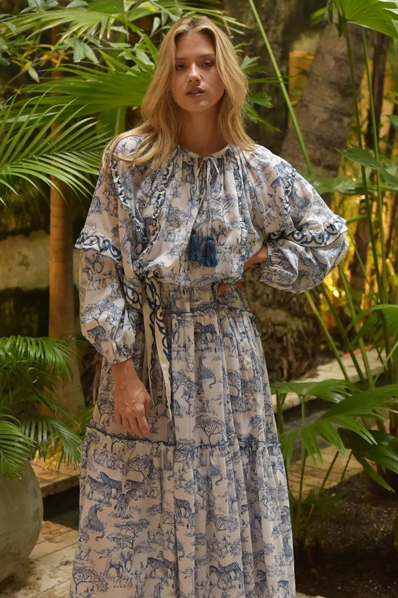 Francesca Savannah Print Dress
