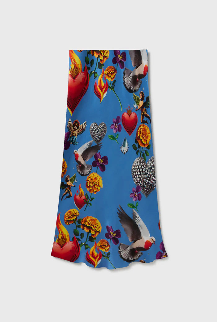 Long Bias Cut Skirt - Dearly Beloved - Mirage