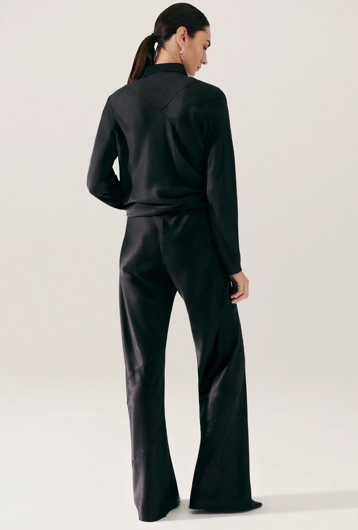 Splice Bias Cut Pants