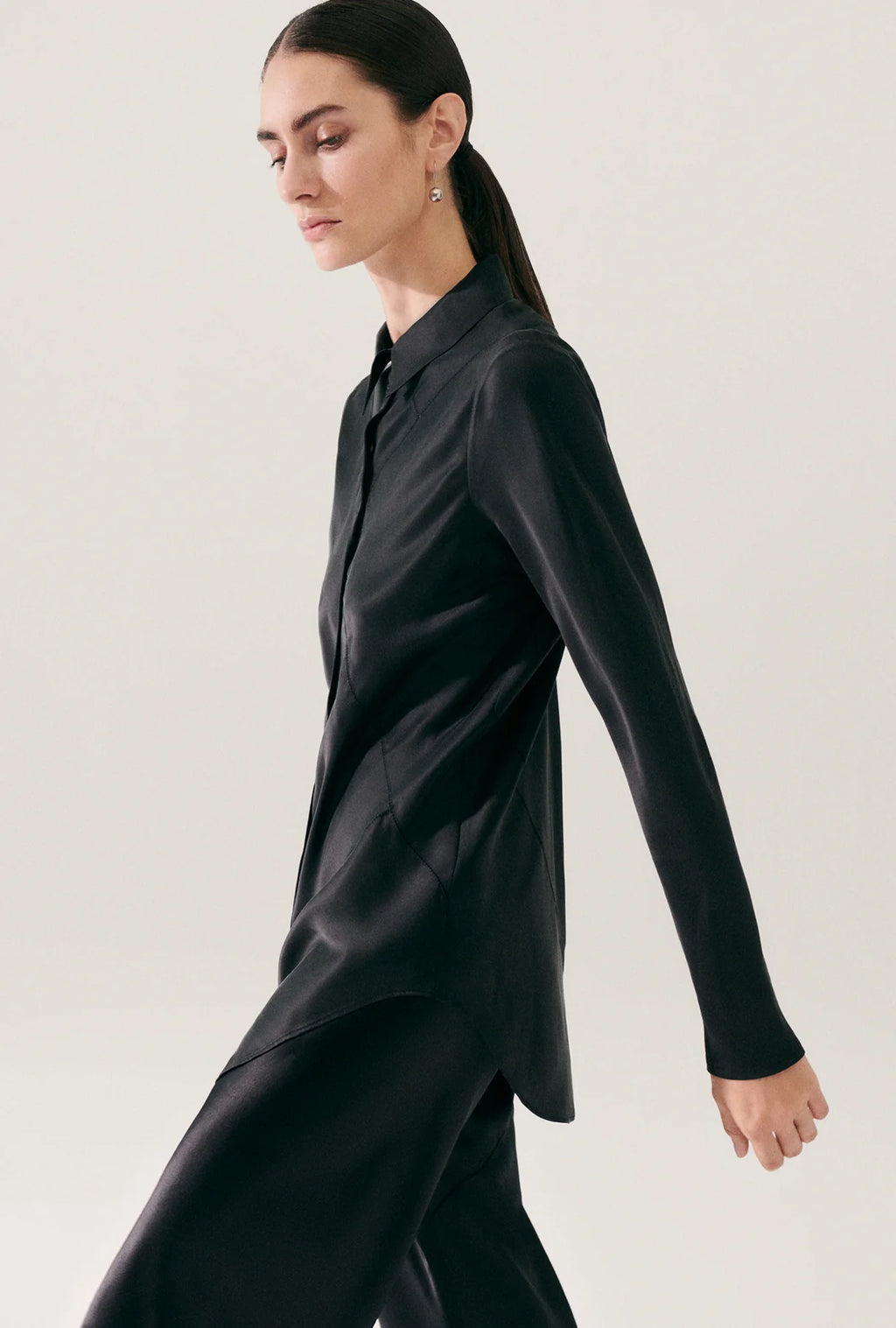 Splice Bias Cut Shirt