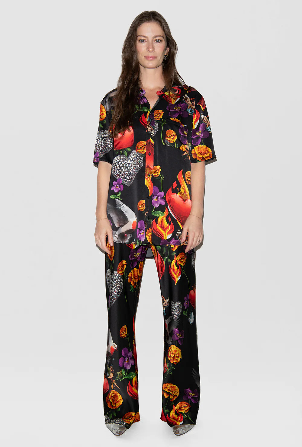 Bias Cut Pants - Dearly Beloved - Black