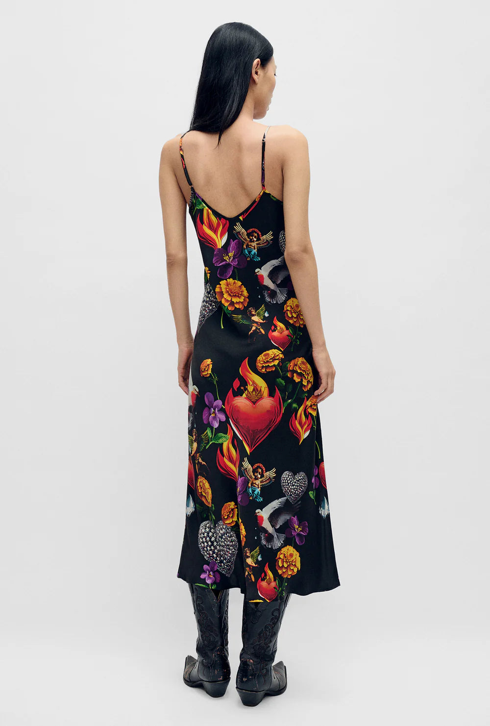 90's Slip Dress - Dearly Beloved - Black