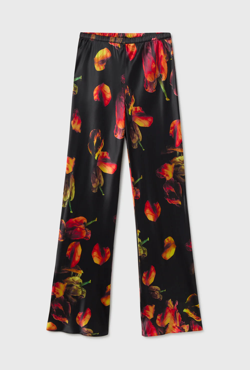 Bias Cut Pants - Tulipa Black