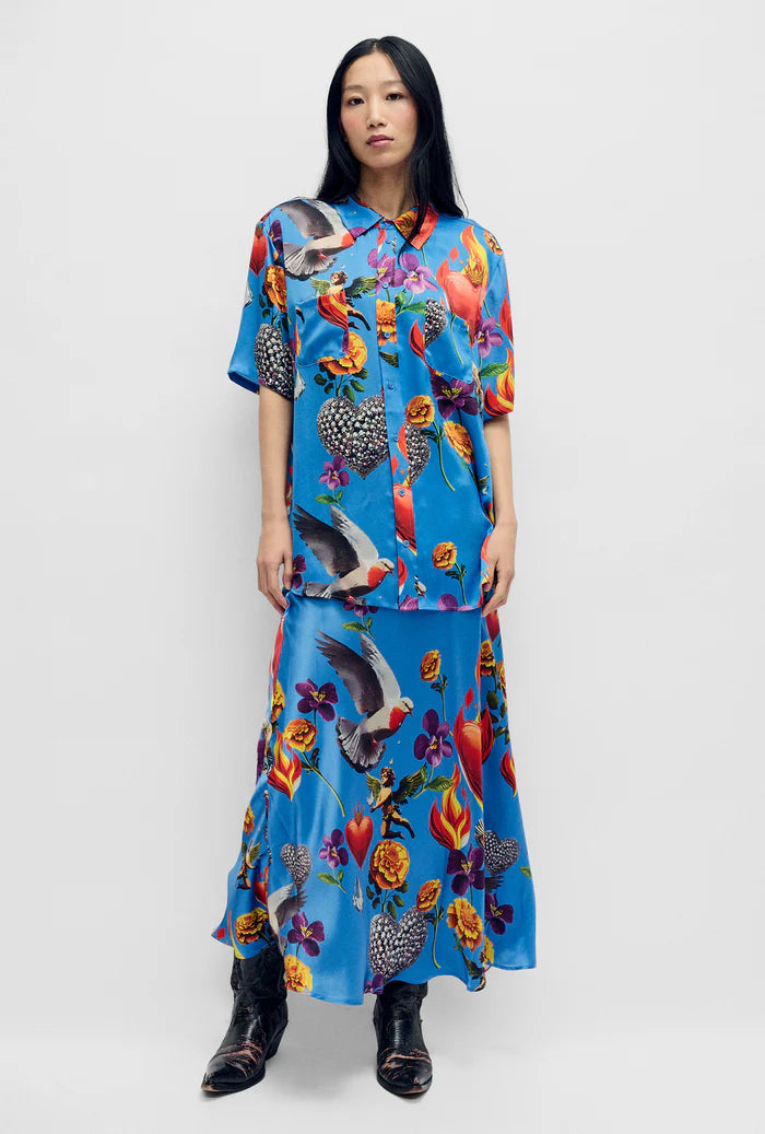 Long Bias Cut Skirt - Dearly Beloved - Mirage