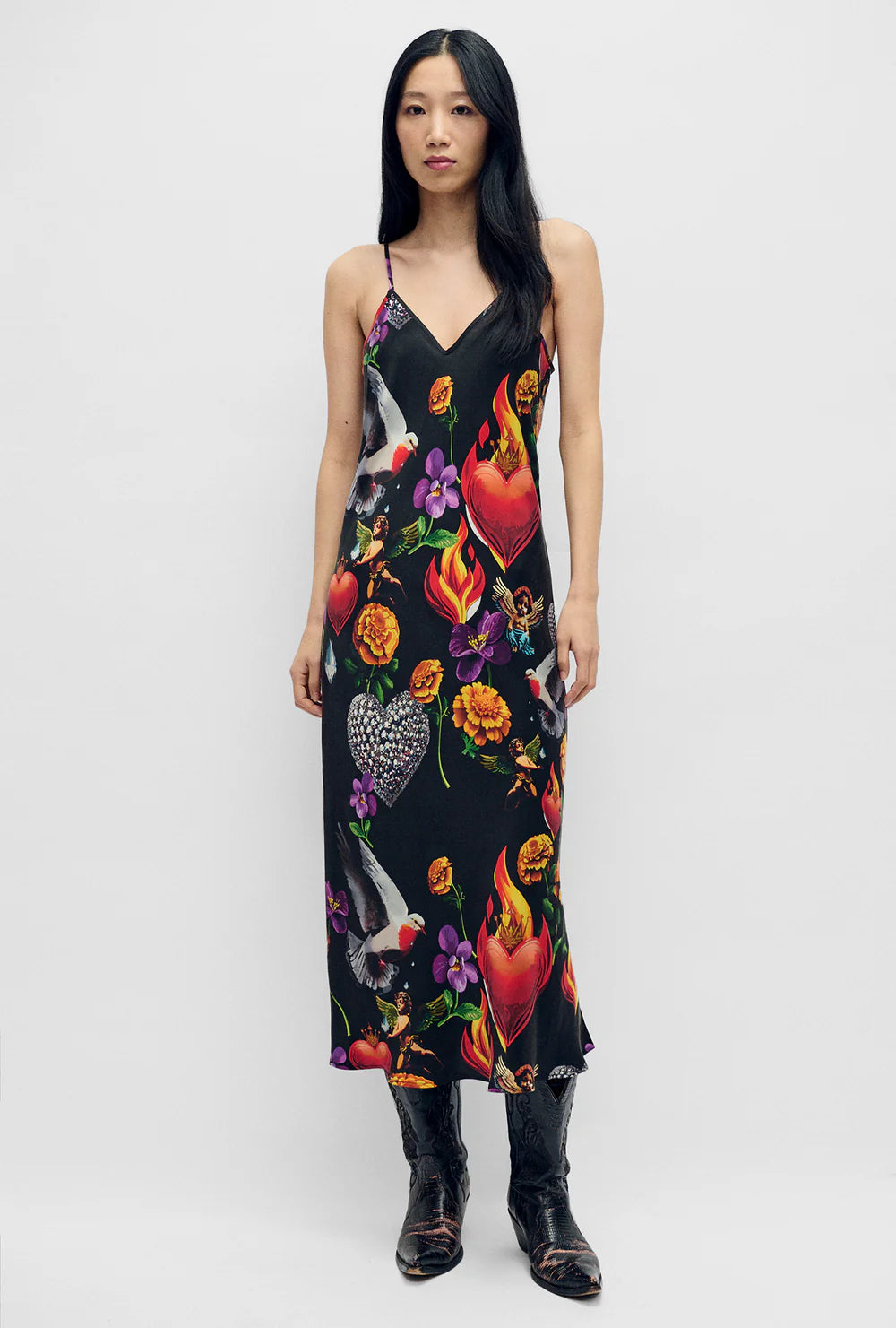 90's Slip Dress - Dearly Beloved - Black
