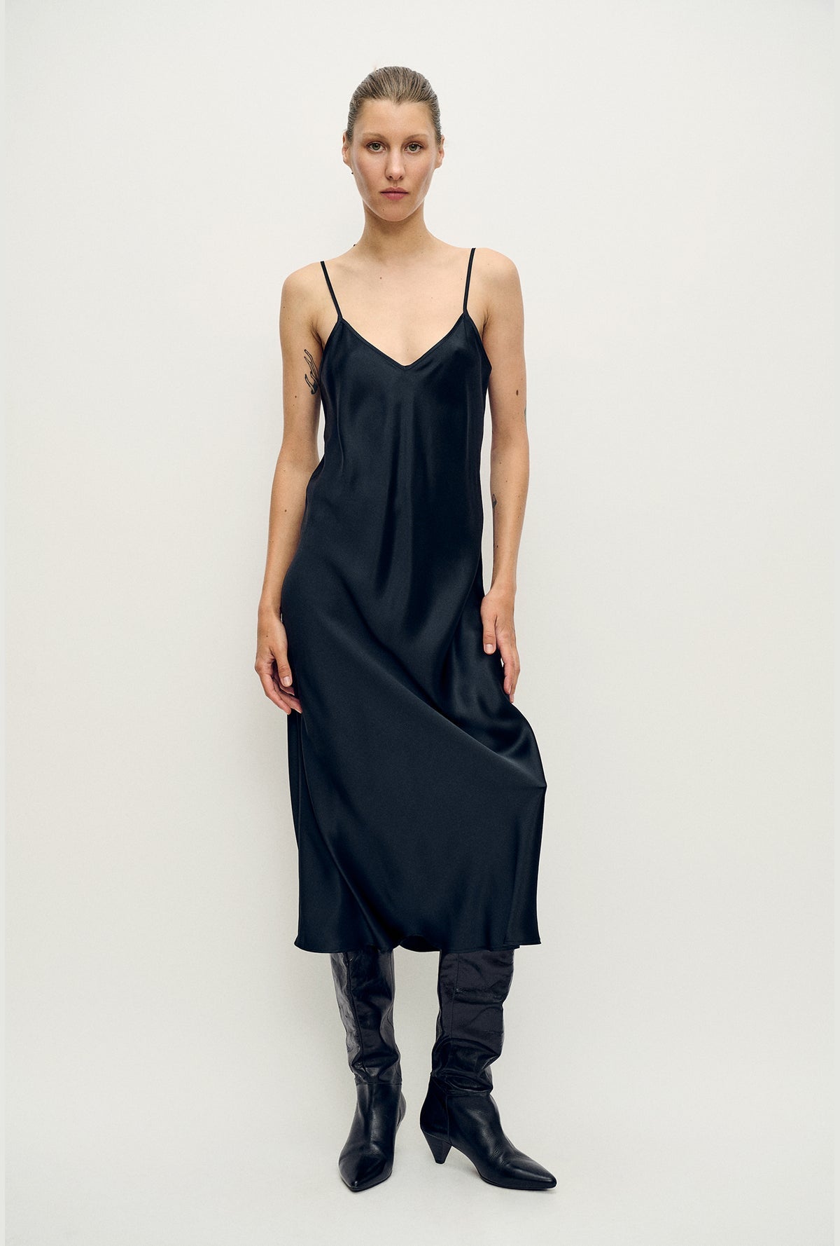 90's Slip Dress - Black