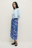 Wool Cropped Cardigan - Cornflower