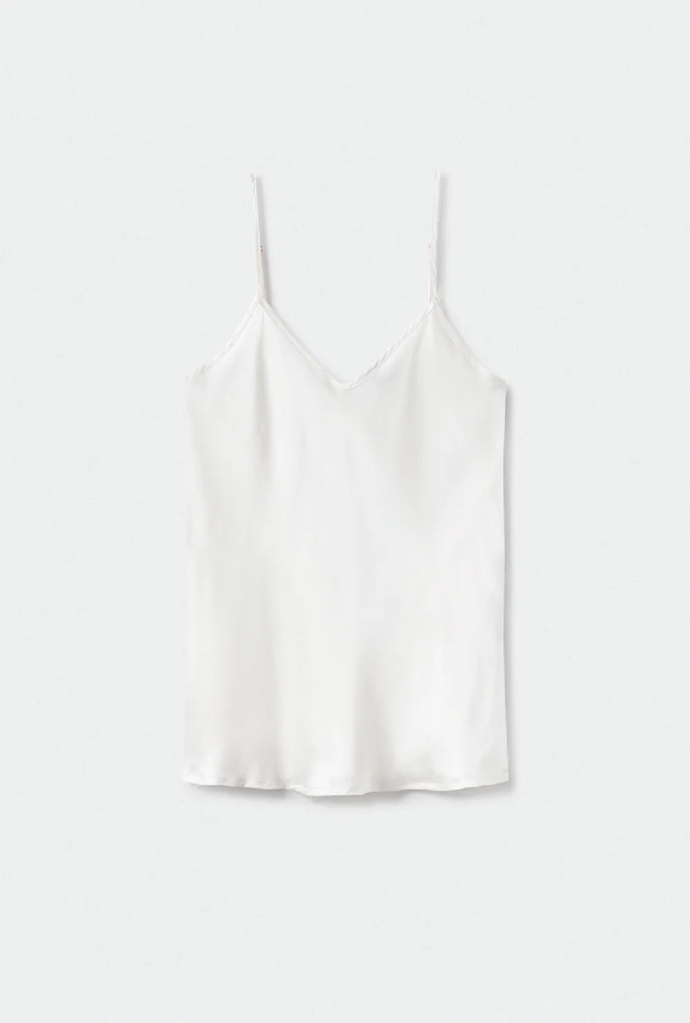 Bias Cut Cami - White