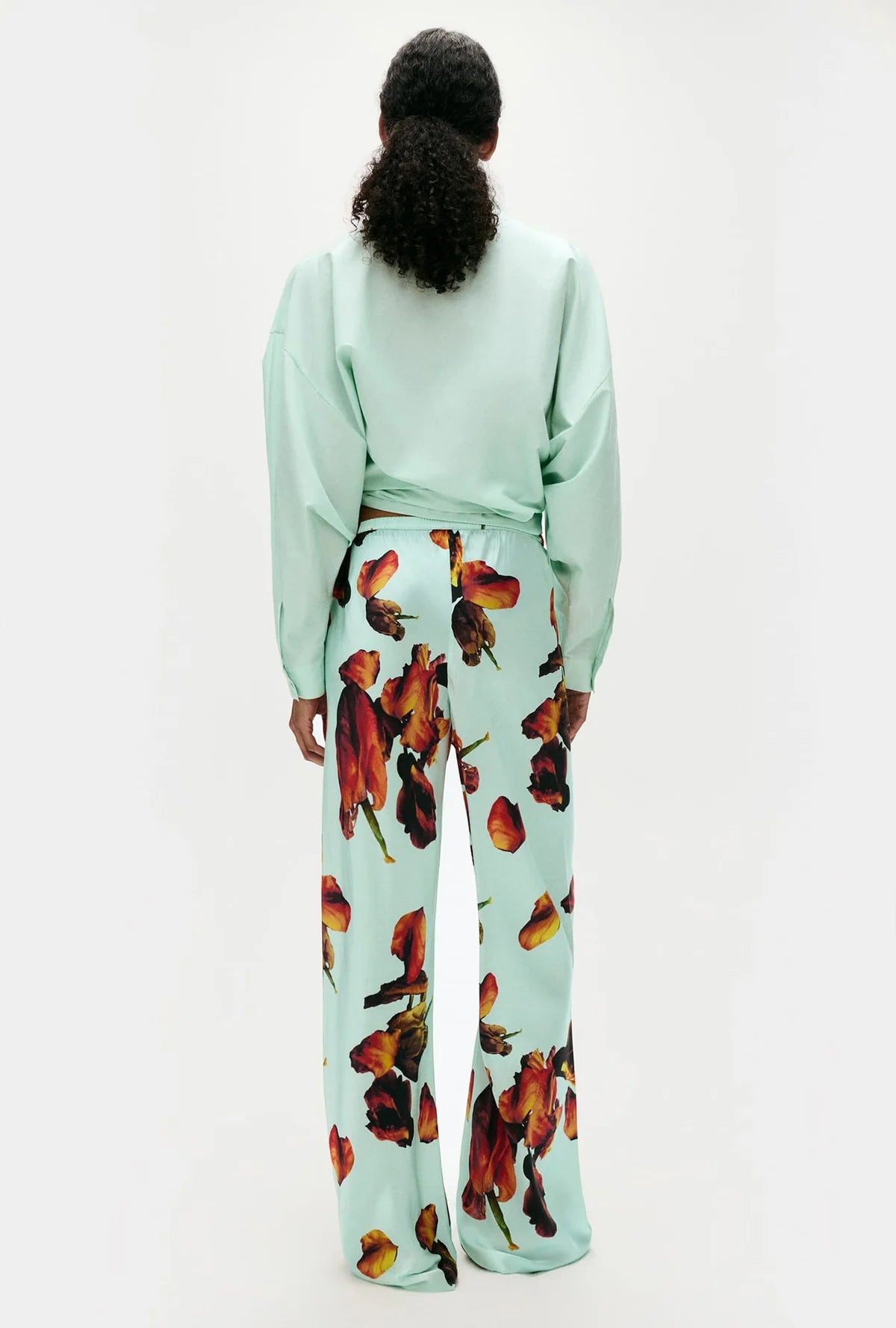 Bias Cut Pants - Tulipa Dew