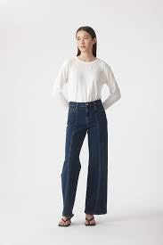 Mia Mid Seamed Jean - Tide