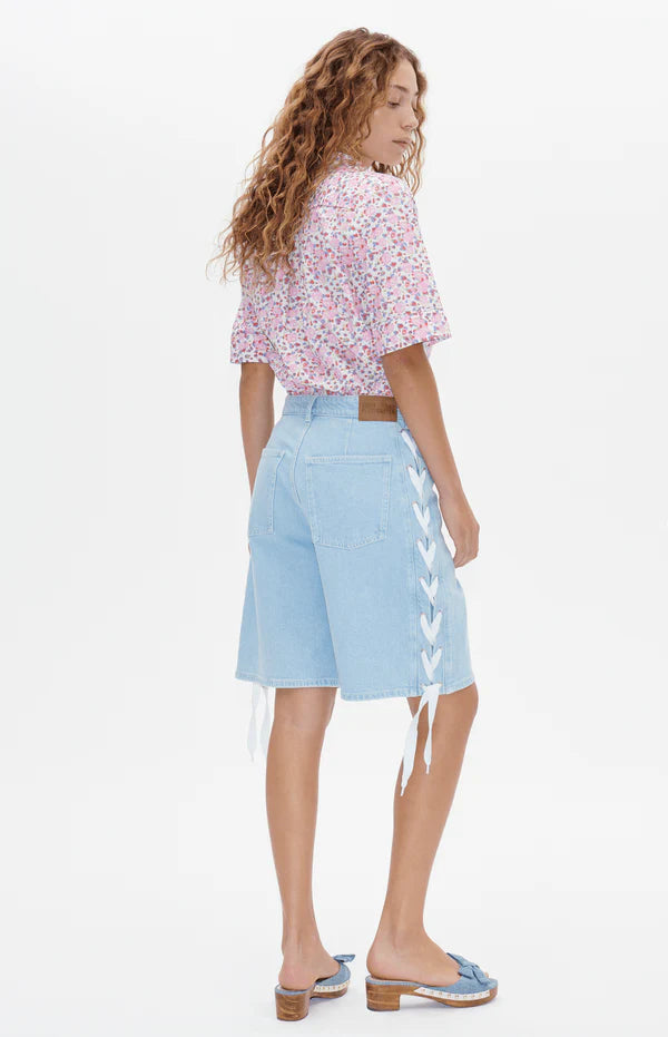Molly Blouse - Pink Liberty Flower