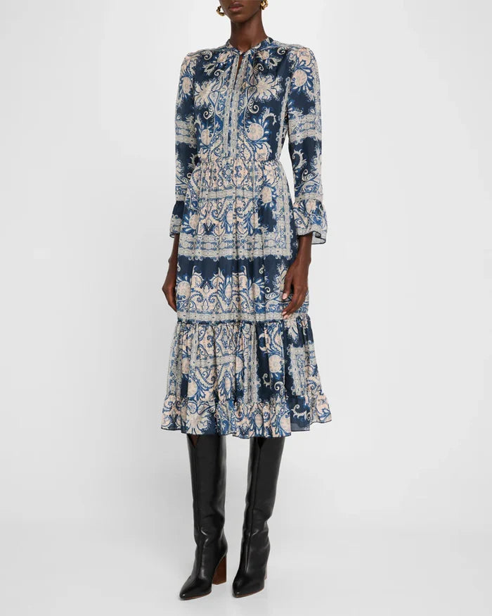Lucrezia Dress - Roman Paisley