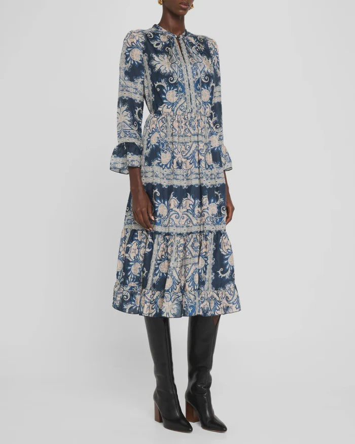 Lucrezia Dress - Roman Paisley