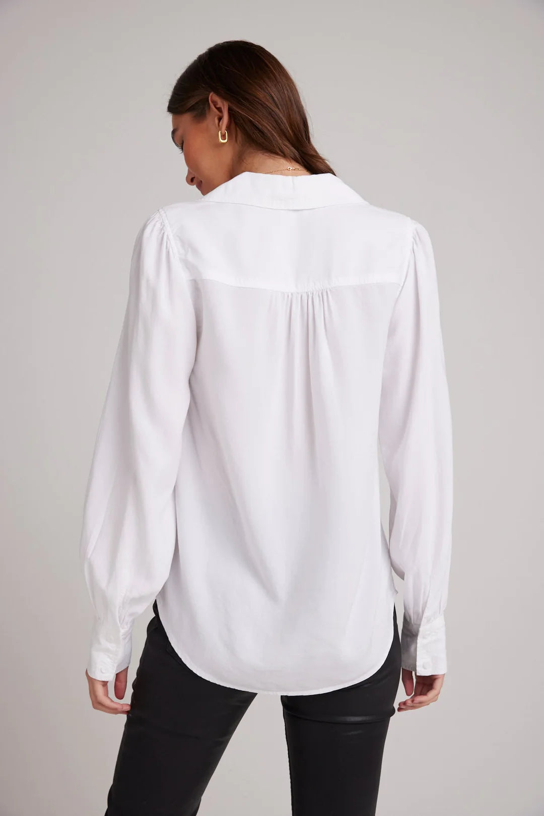 Pin Tucked Button Down - White
