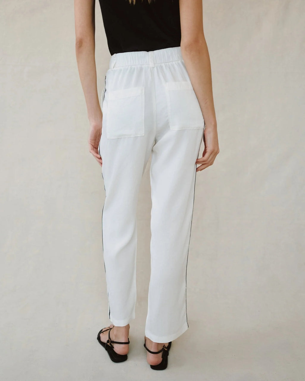 Piped Trouser Pant - Off White