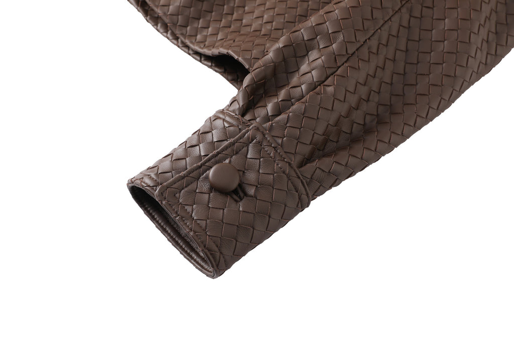 Hera Woven Jacket - Chocolate