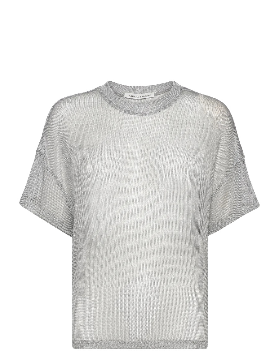 Carabell Metal Mesh Tee - Silver