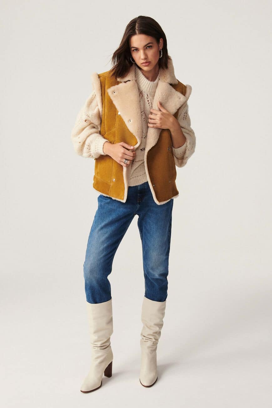 Maeenor Camel Gilet - 1