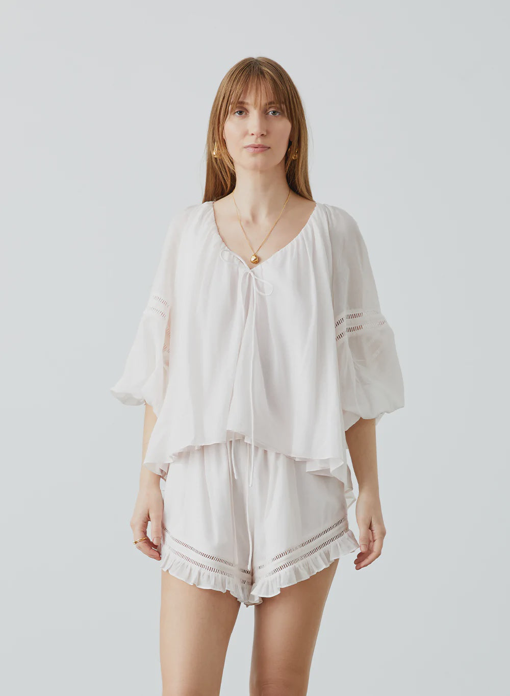 Bonnie Cotton Smock Top