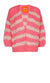 Alpaca Cardi - Candy Pink/Melange Stripe