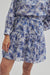 Freesia Blue Print Mini Skirt