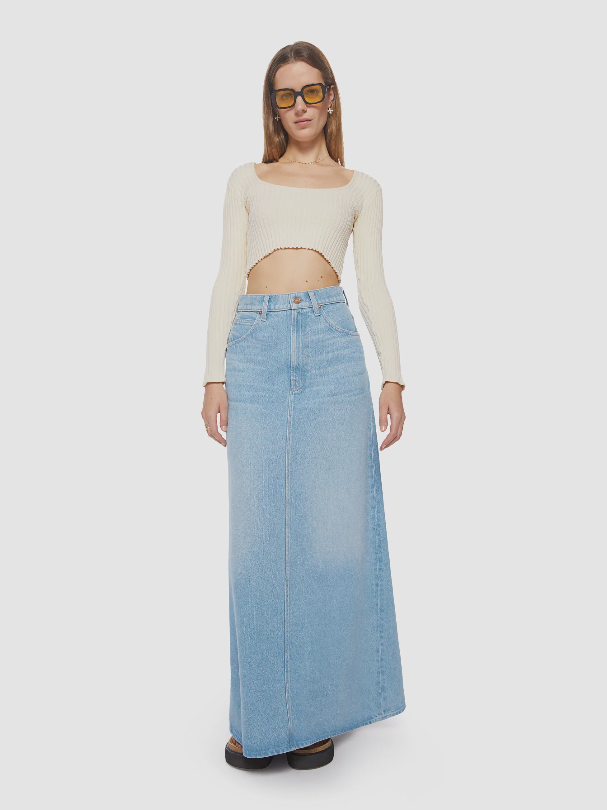 The Sugar Cone Maxi Skirt - Sweet and Sour