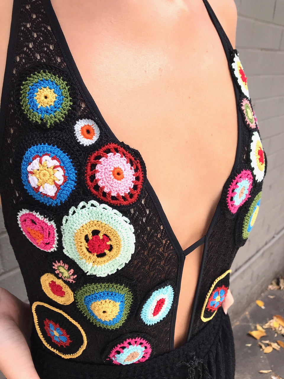 Crochet circle bathing suit