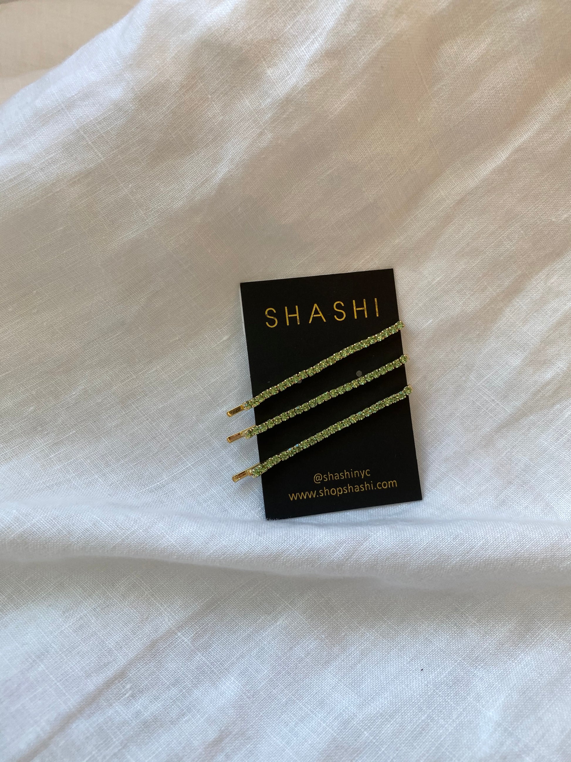 Coloured Stone Bobby Pin Set