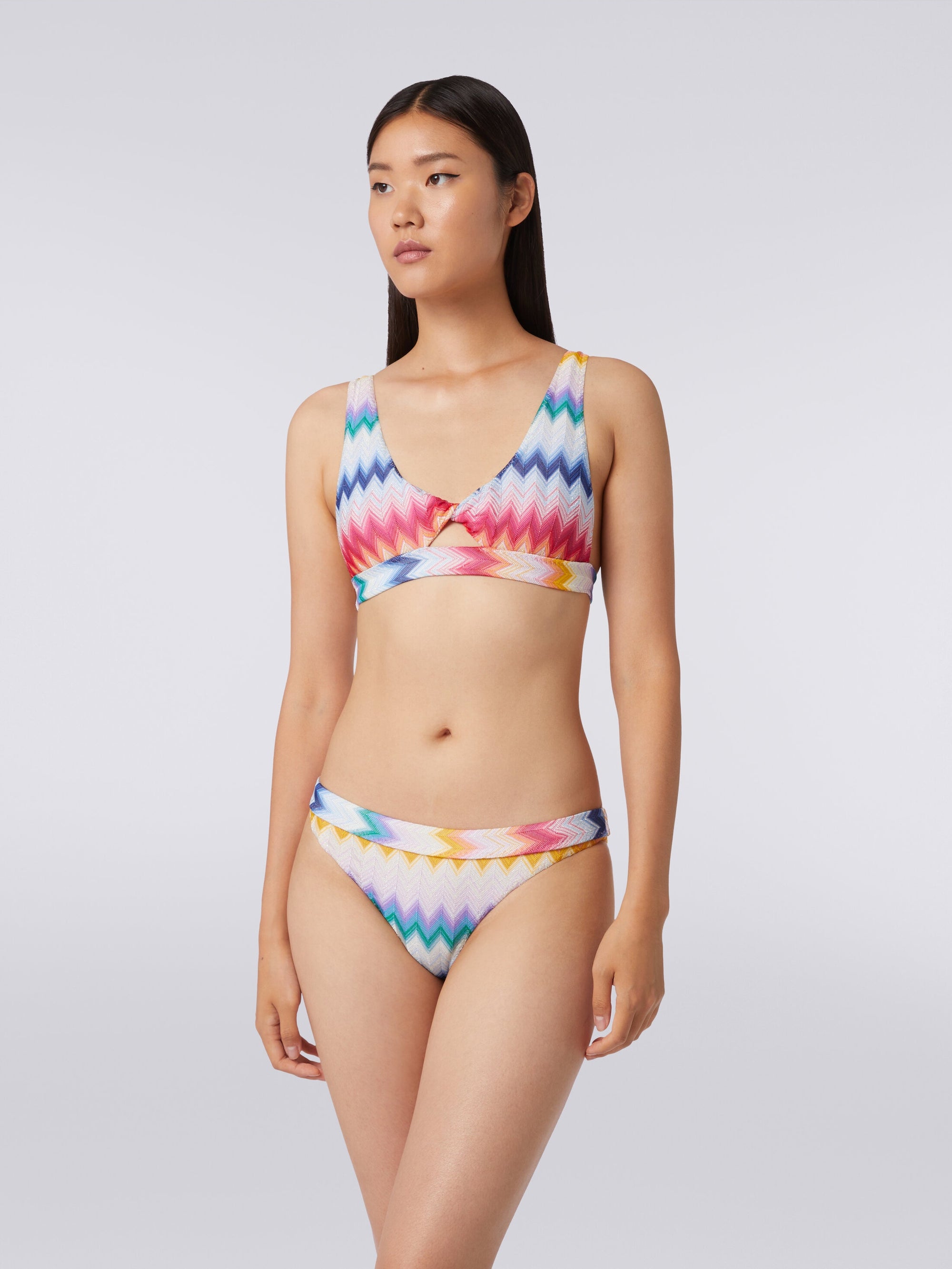 Zig Zag Bikini with Lurex