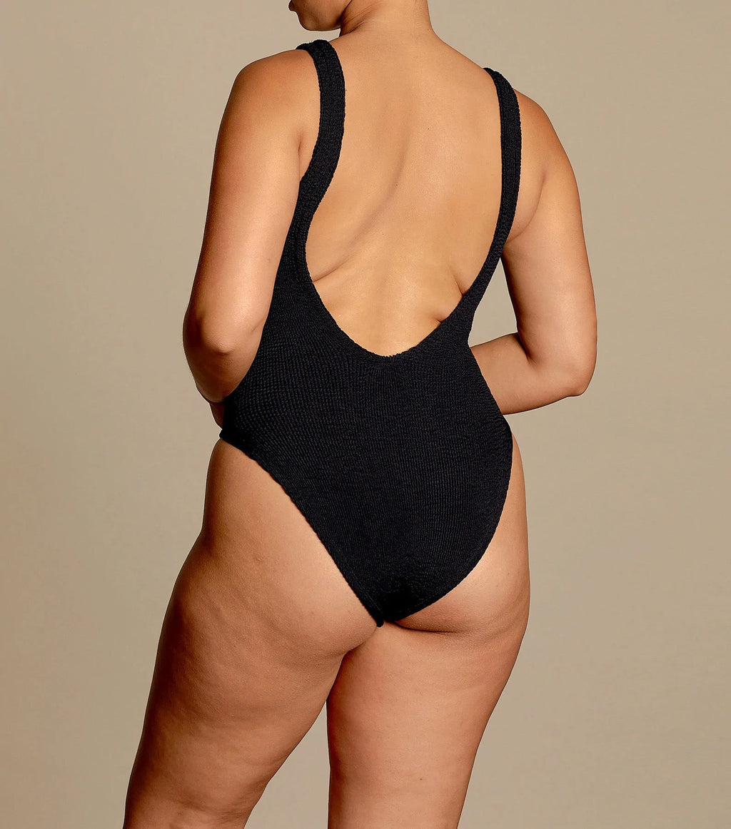 Classic Square Neck Hunza Swimsuit