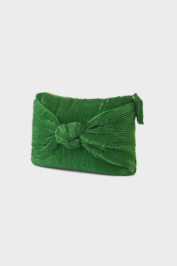 Ami Chrome Green Clutch