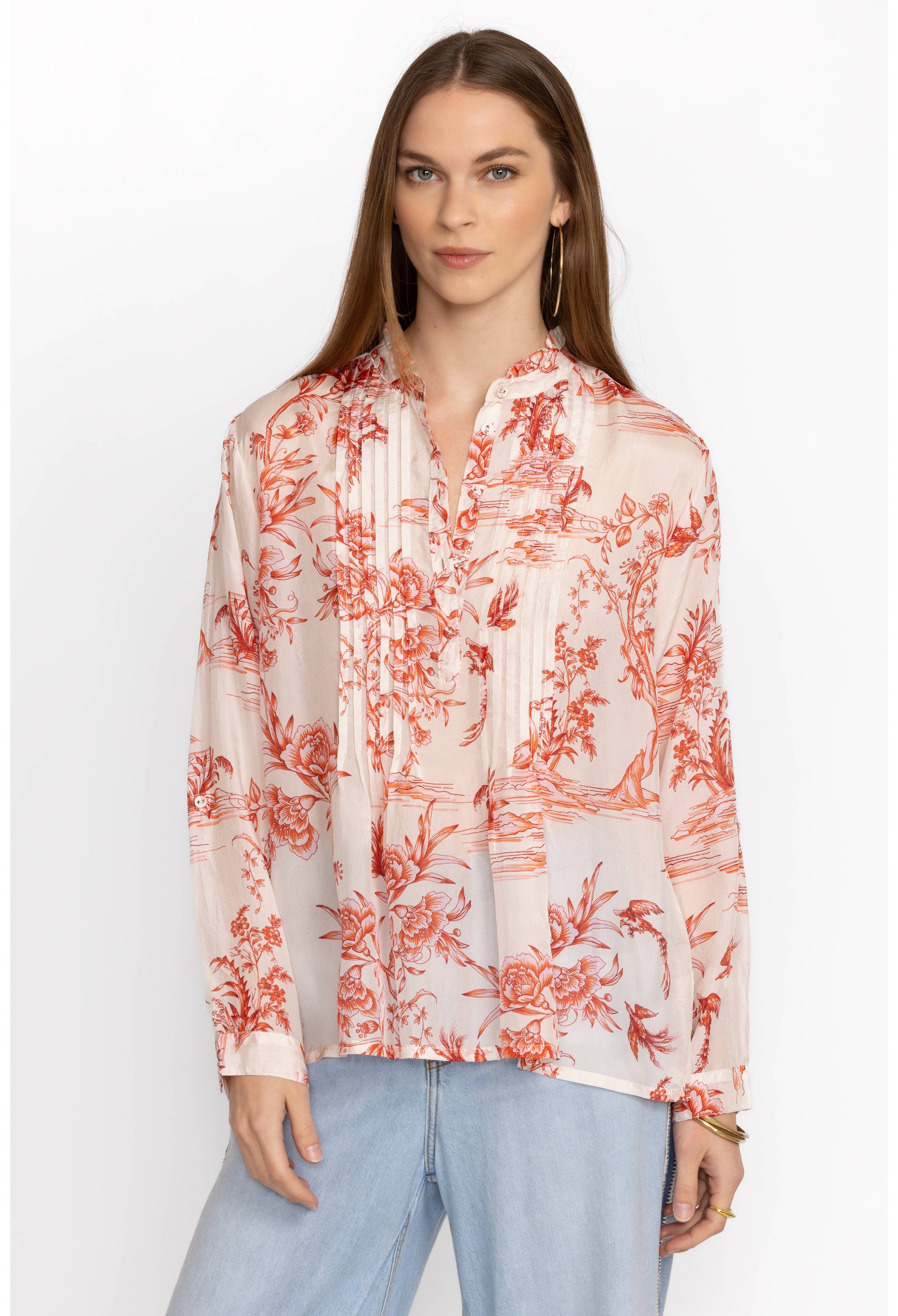 Spring Fire Malia Blouse