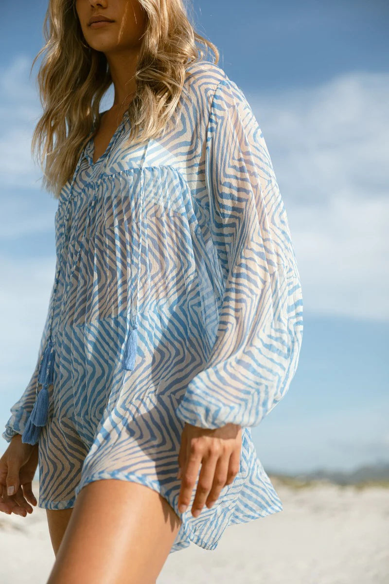 Tessa Mini Dress Marine Blue