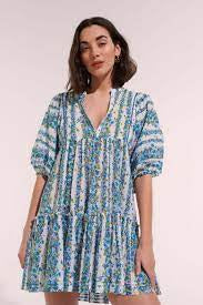 Mini Dress Aria Blue Waves