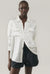 Boyfriend Shirt - White Pinstripe