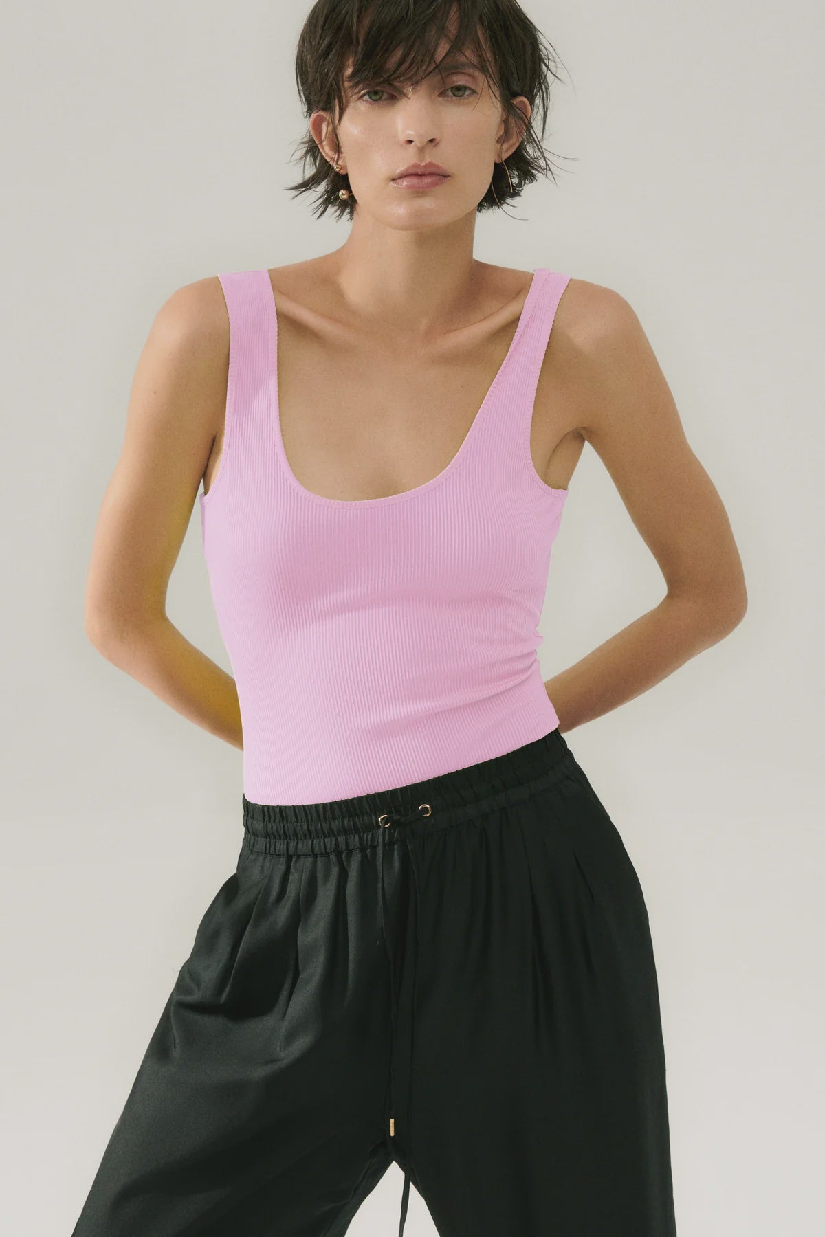 Ribbed Tank Top - Fig