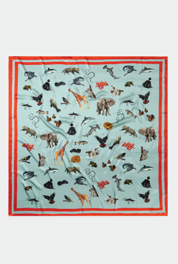 Shawl Scarf - Endangered Species Mist